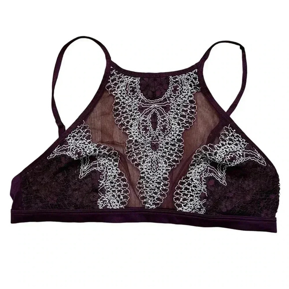 Victorias Secret - Lace High Neck Bralette - Picture 1 of 4